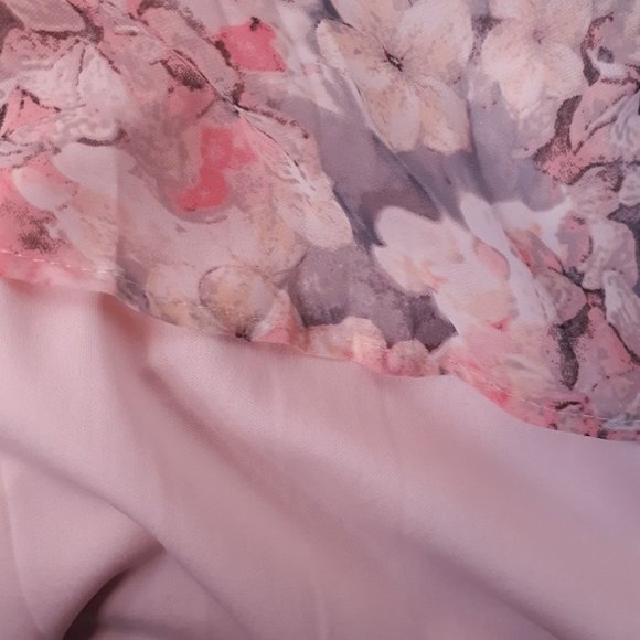 Signature ELLA Floral Dress Women's 14W EUC Chiffon Flowy Lined Special Occasion - Picture 2 of 12